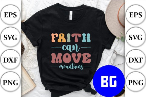Embroidery Design Review: Faith Can Move Mountains - Christian Quote
