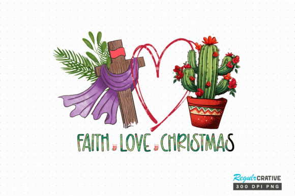 Faith Love Christmas Png Design Review for Real Embroidery Projects