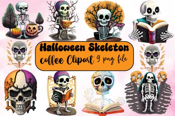 Halloween Skeleton Clipart Bundle Review for Real Embroidery Projects