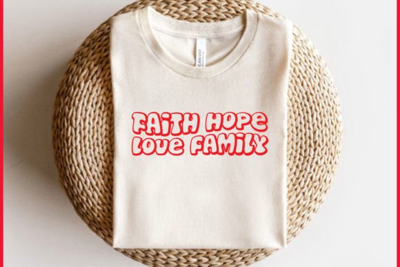 Retro Faith Svg Design: A Timeless Embroidery Asset for Real Projects