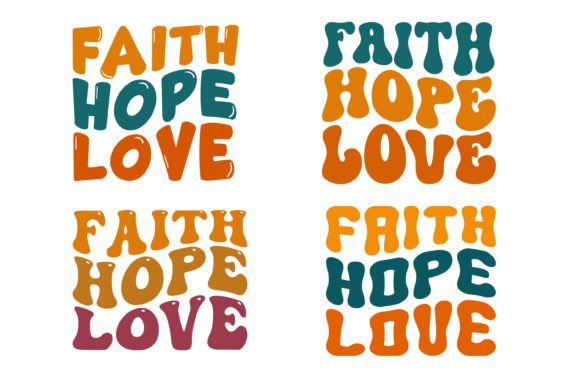 Review of Faith Hope Love SVG Wavy Bundle T-shirt