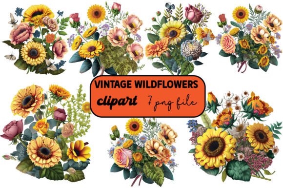 Vintage Wildflowers Watercolor Clipart: A Design Review for Real Projects
